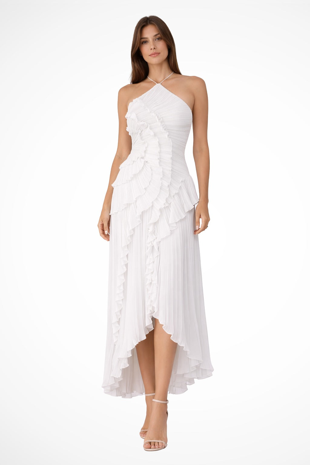 Lily bridesmaid maxi dress - White