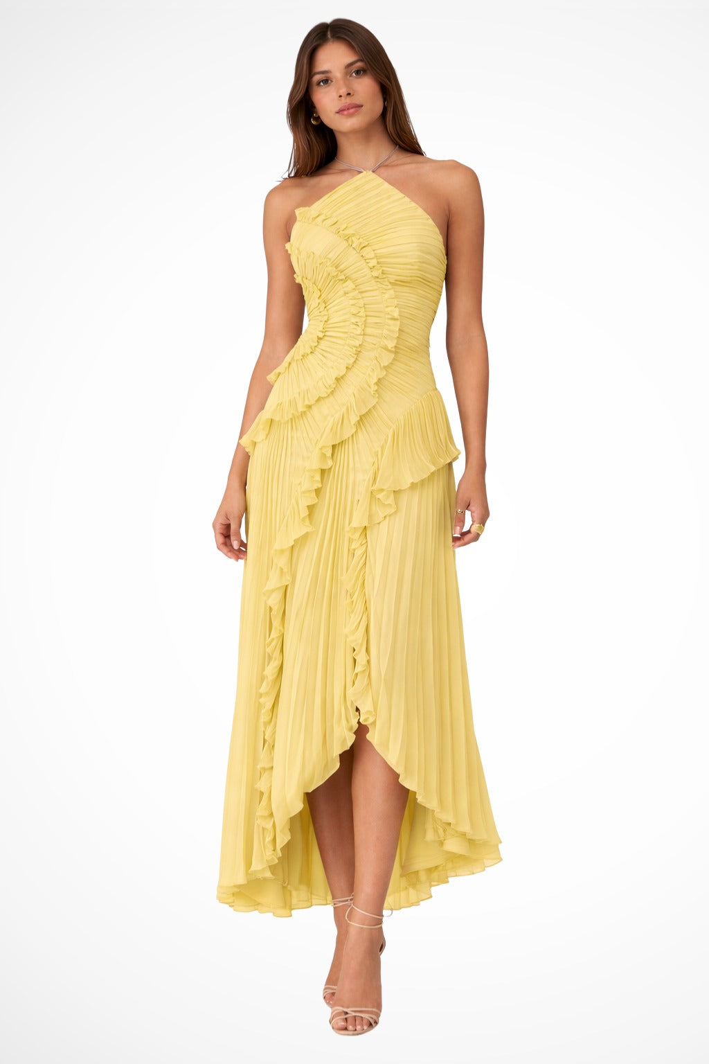 Lily bridesmaid maxi dress - Yellow