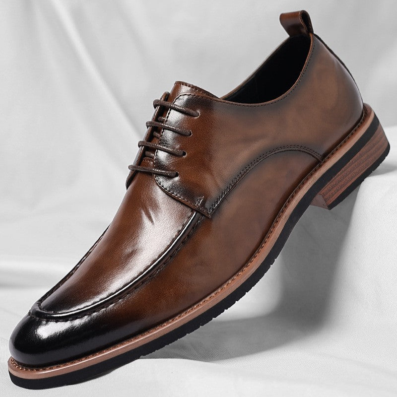 Lincoln leather dress shoes - Brown