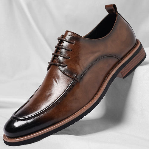 Lincoln leather dress shoes - Brown