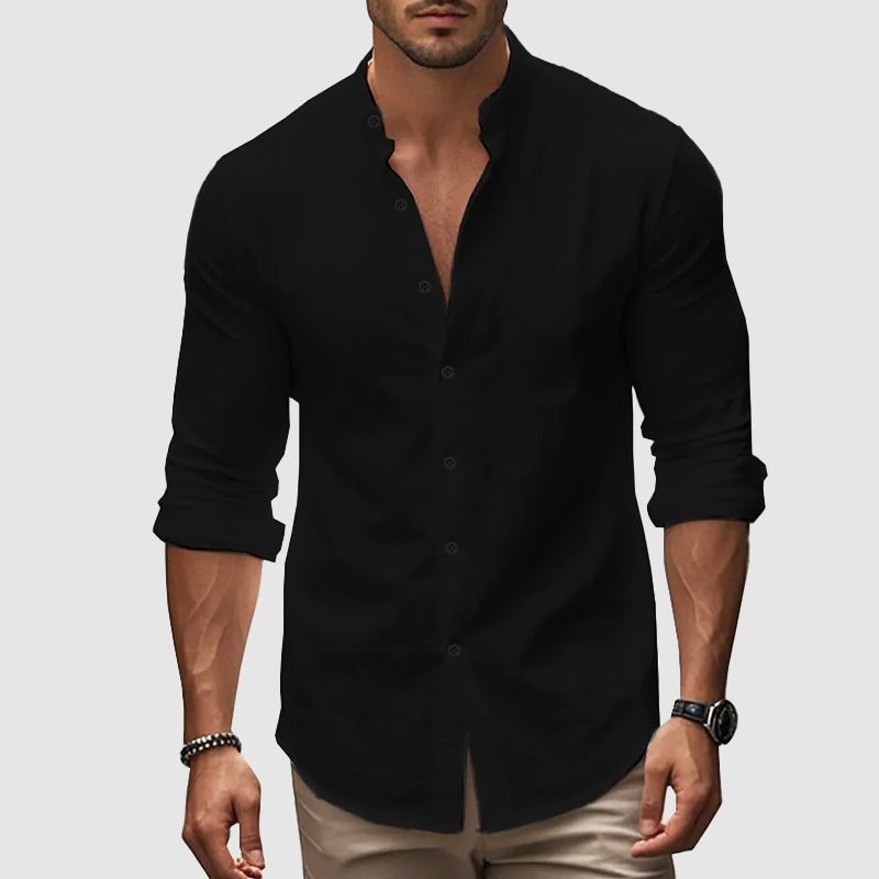 Lucas Beach Shirt Black