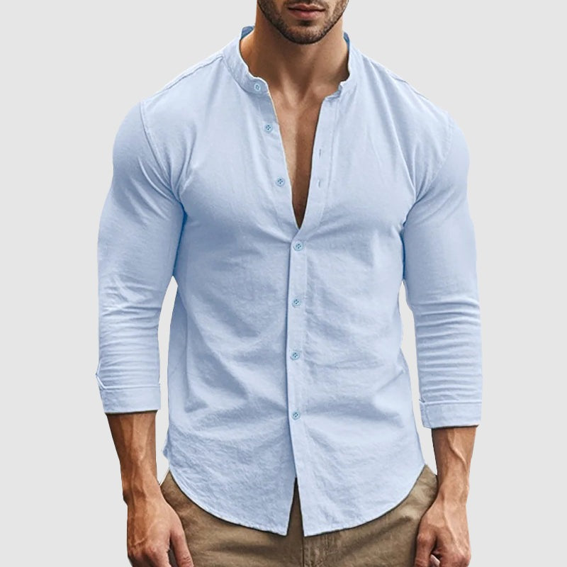 Lucas Beach Shirt Blue