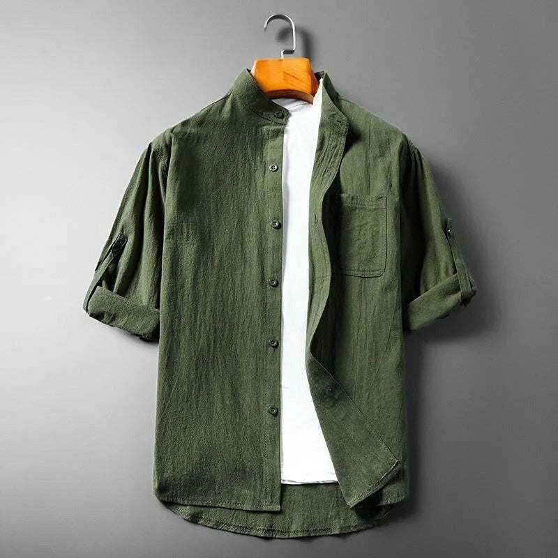 Lucas linen shirt - Green
