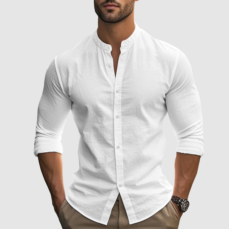 Lucas Beach Shirt White