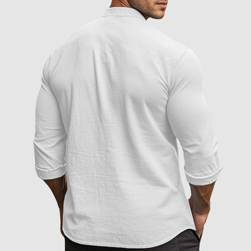 Lucas Beach Shirt White Back