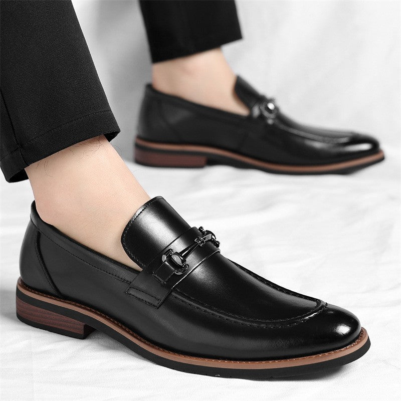Luke horsebit loafers side view - Black