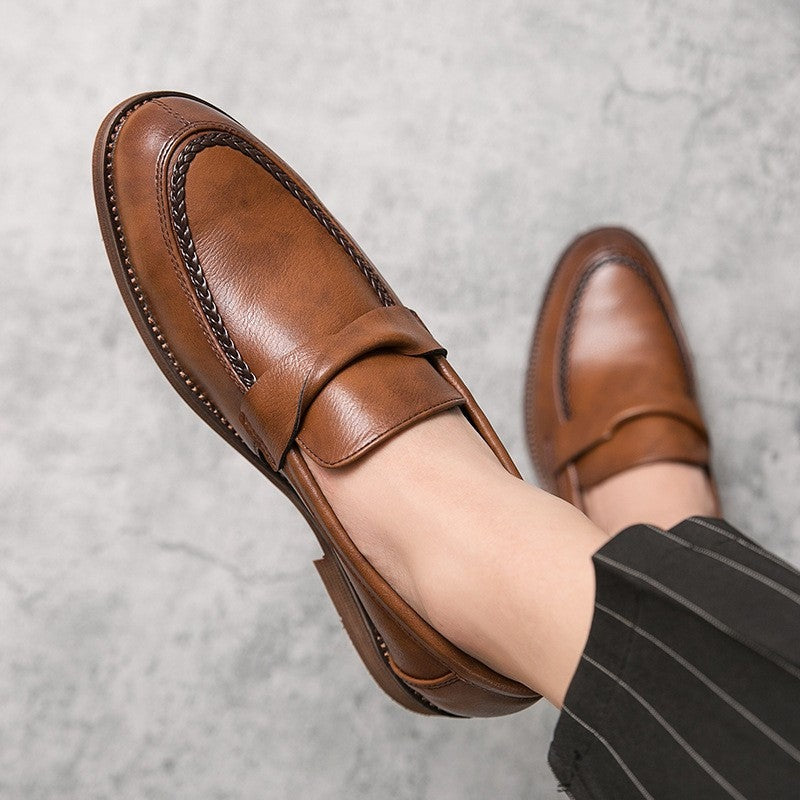 Luke leather loafers - Brown