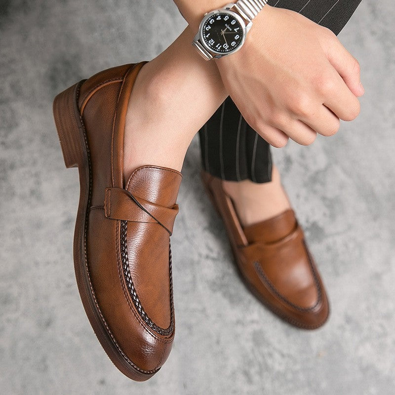 Luke leather loafers - Brown