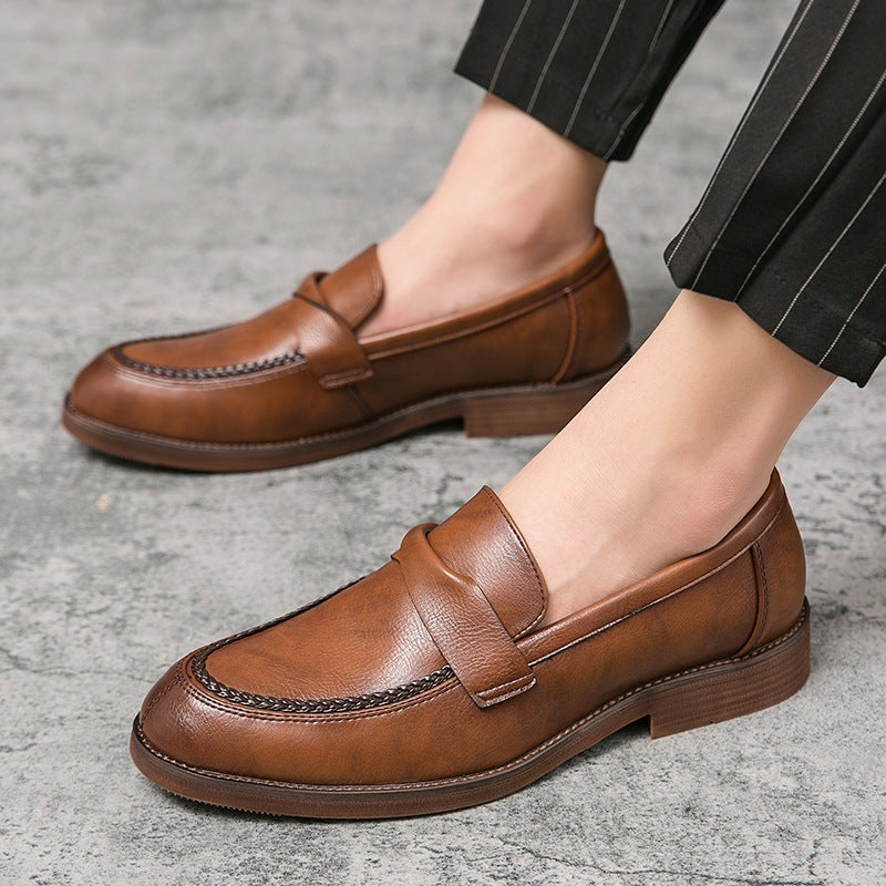 Luke leather loafers - Brown