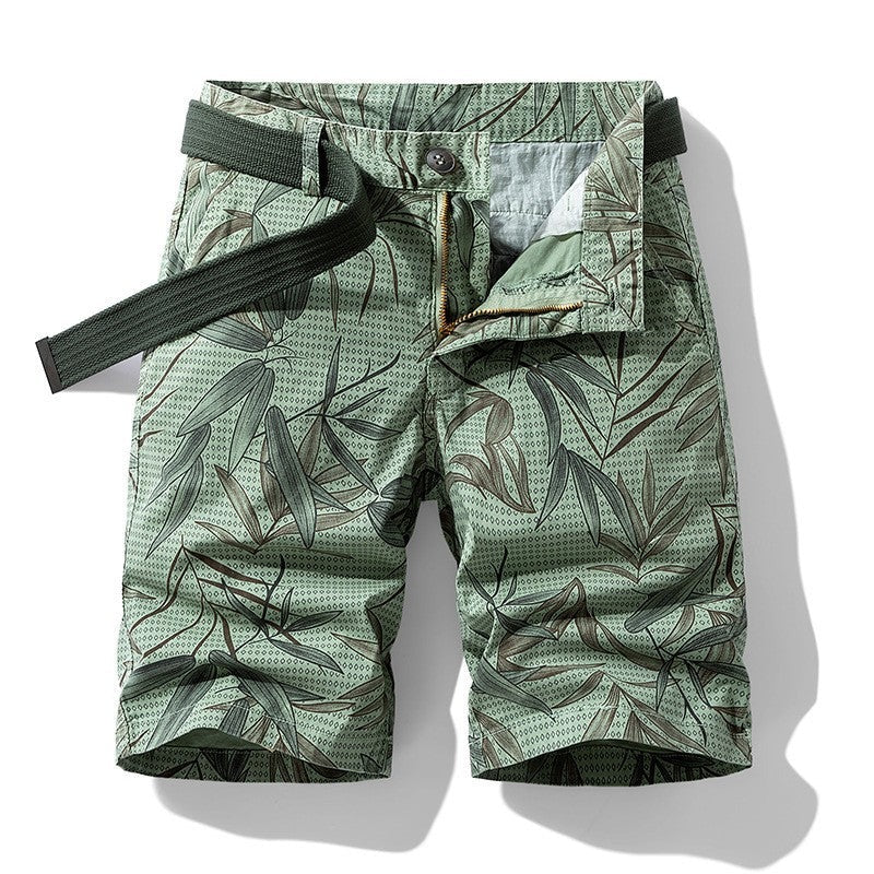 Luke tropical shorts - Light Green