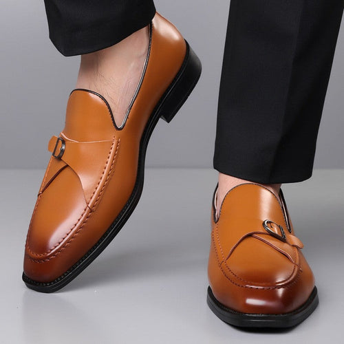 Magnus monk strap dress shoes - Brown