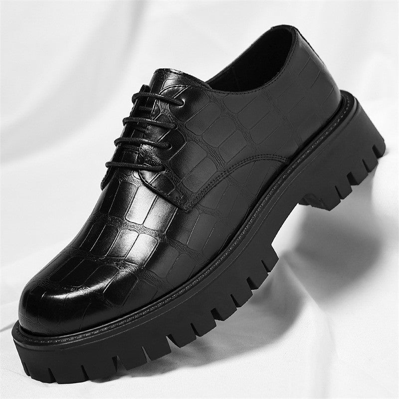 Magnus platform derby dress shoes - Black