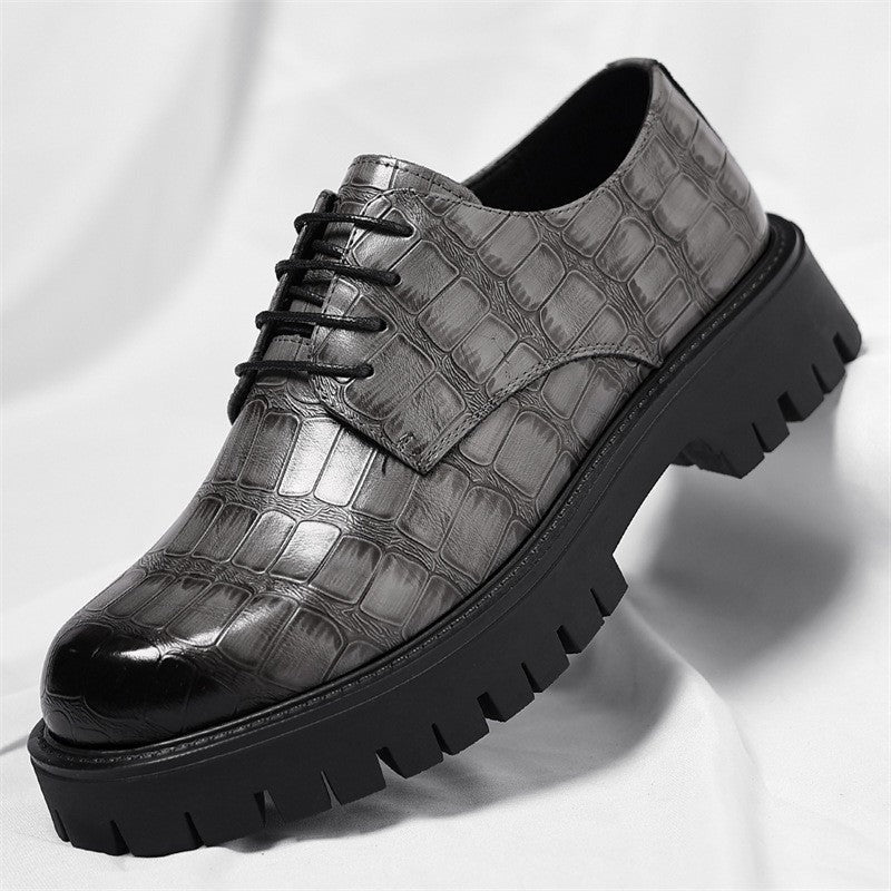 Magnus platform derby dress shoes - Gray