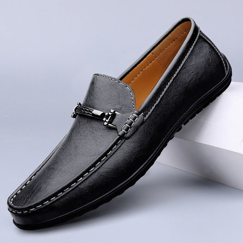 Magnus leather loafers - Black