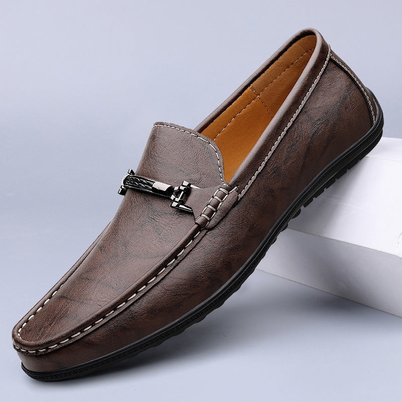 Magnus leather loafers - Brown