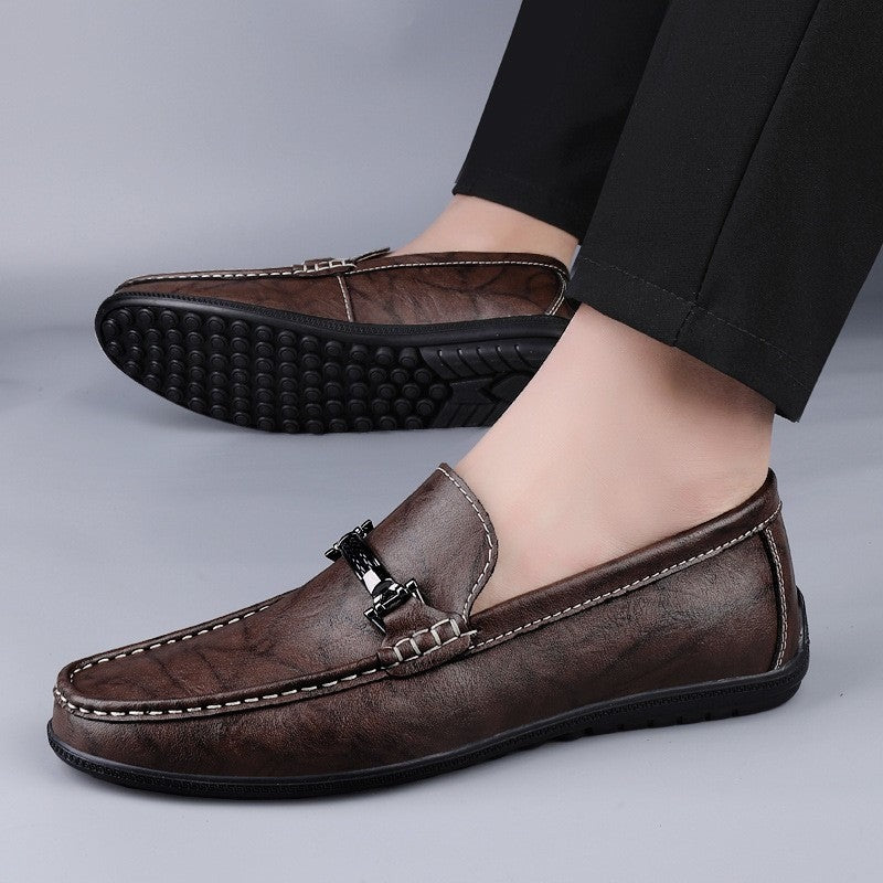 Magnus leather loafers - Brown