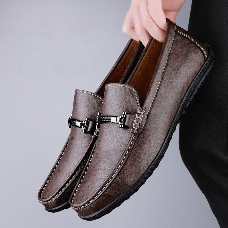 Magnus leather loafers - Brown