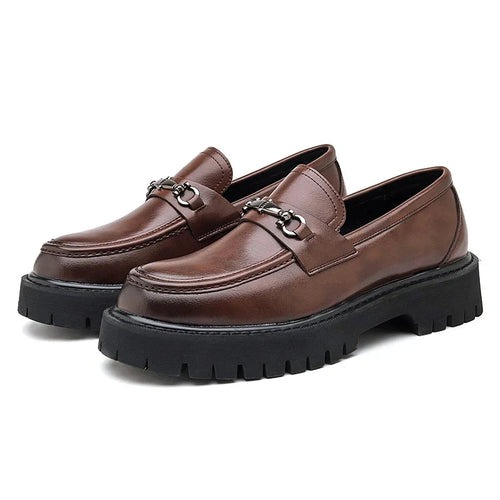 Magnus Brown - Men's Smart Casual Preppy Leather Loafers