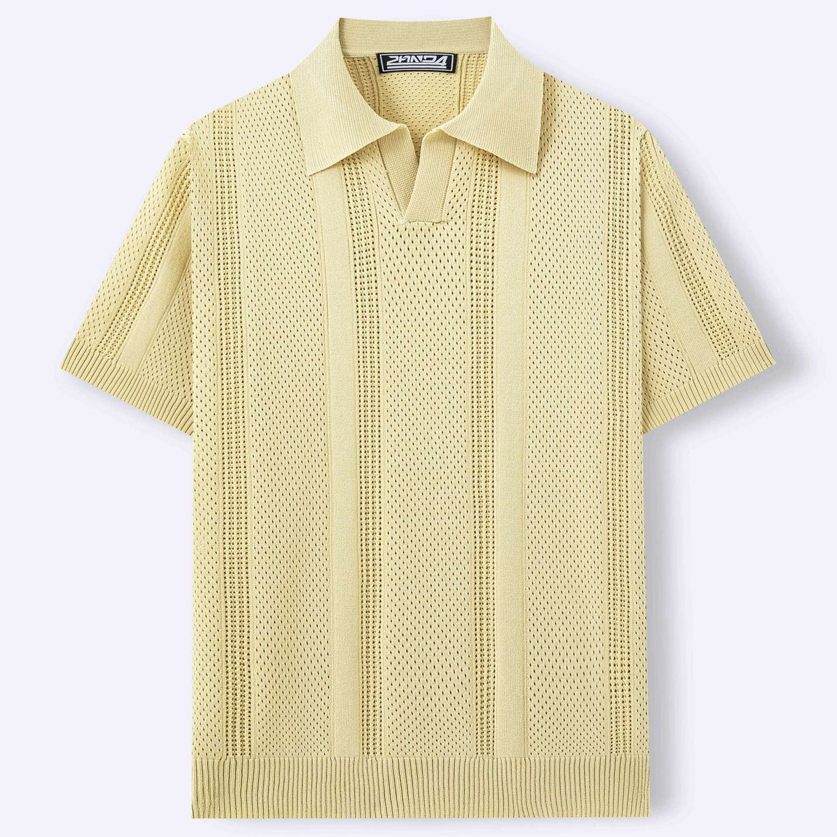 Magnus knit polo - Beige