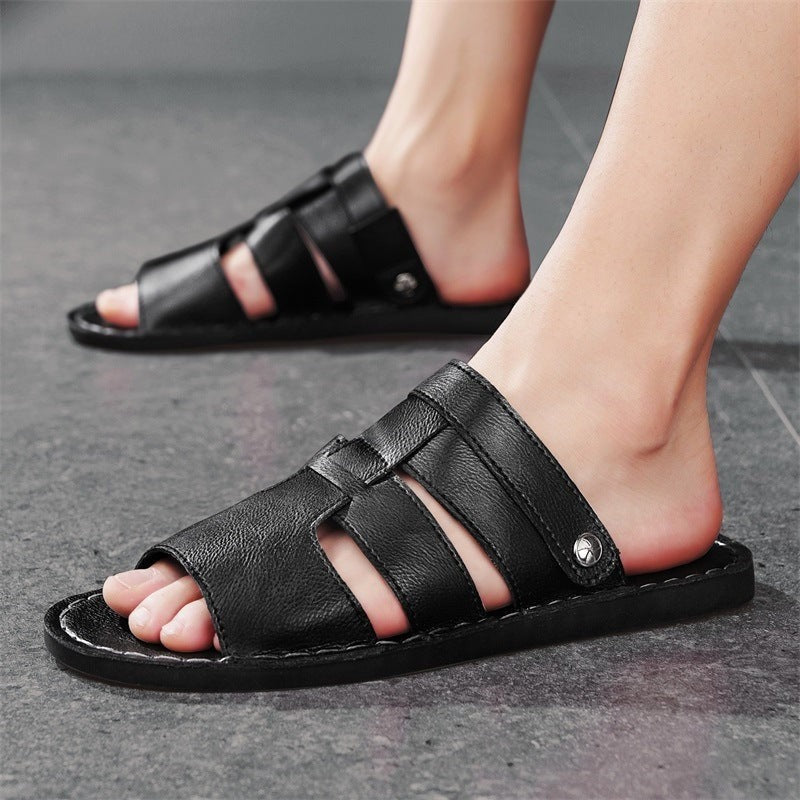Magnus sandals - Black side profile