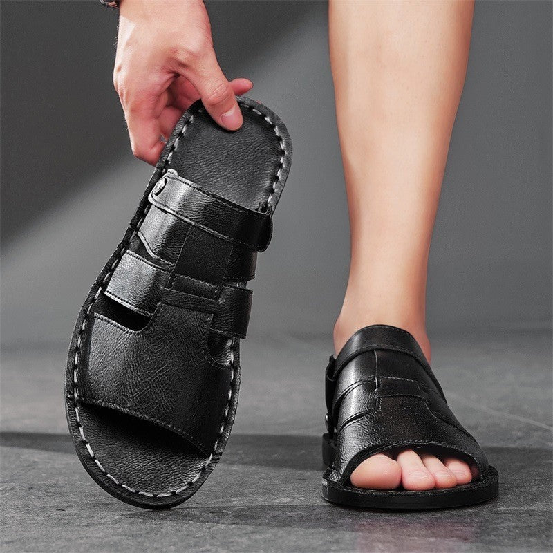 Magnus sandals - Black footbed detail