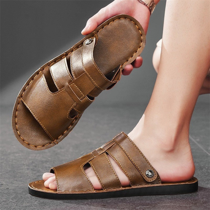 Magnus sandals - Brown side profile