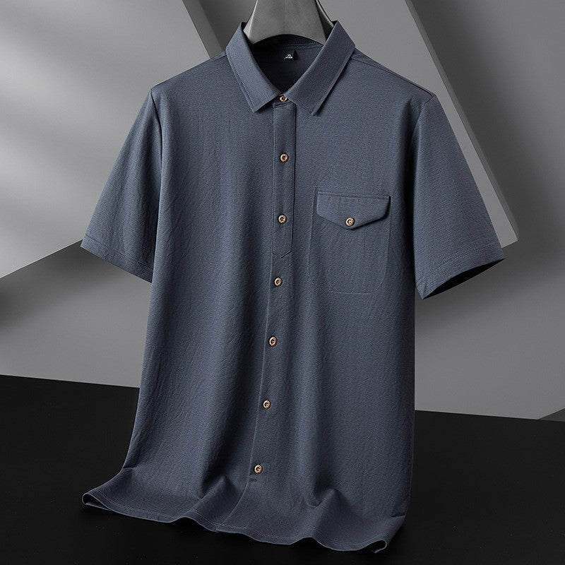 Magnus button up shirt - Blue