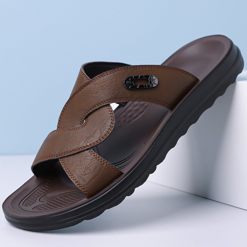 Magnus slide sandals - Brown