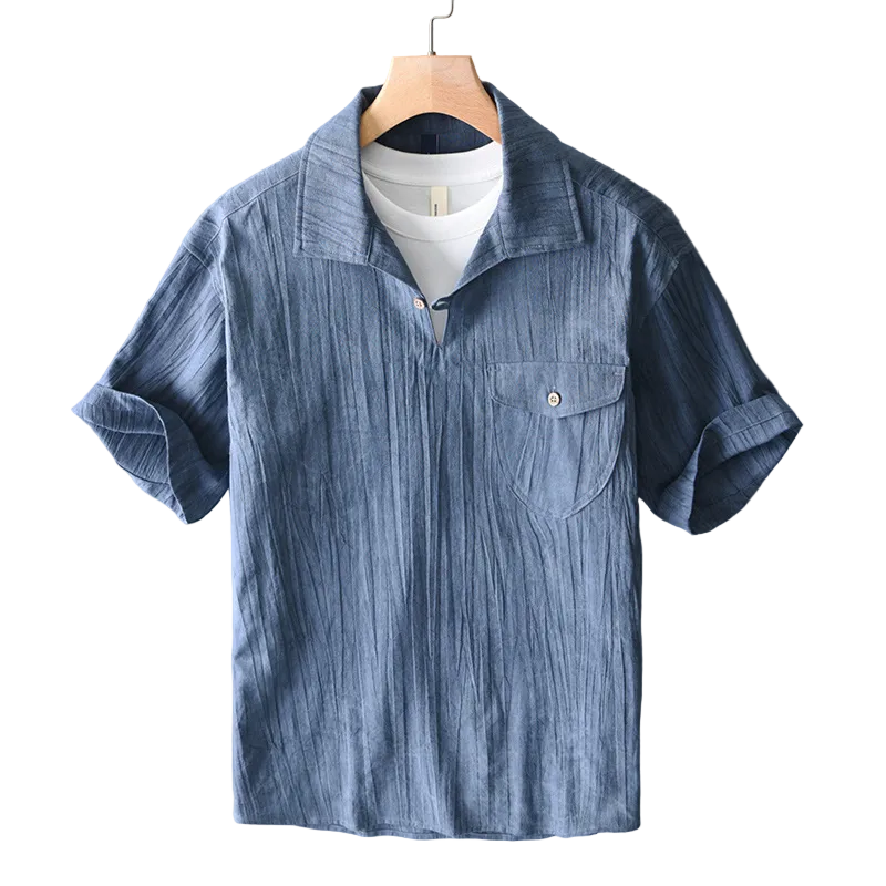 Luke | Men's Summer Casual Linen Polo Shirt