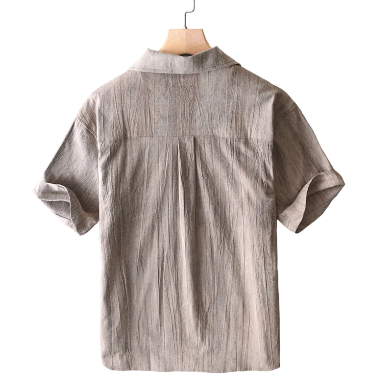 Luke | Men's Summer Casual Linen Polo Shirt