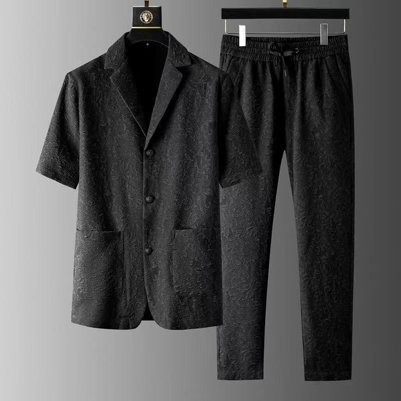 Marlon matching linen set - Black