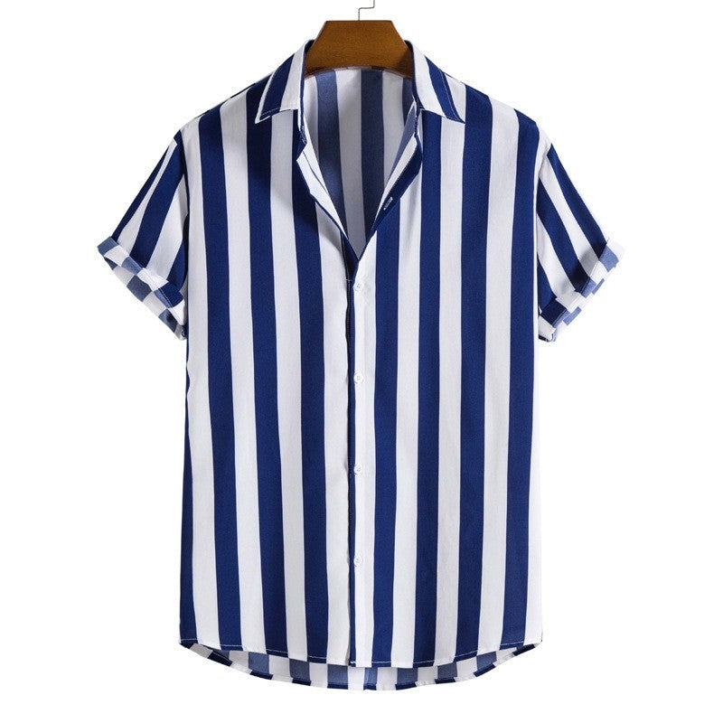 Marlon striped shirt - Blue