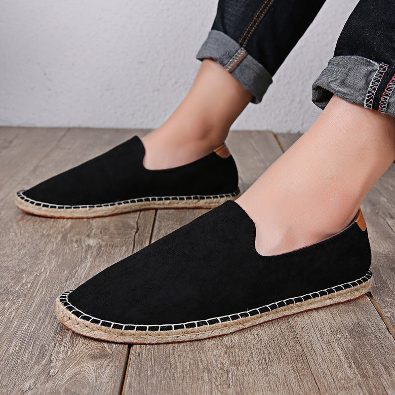 Marlon suede espadrille shoes - Black detail