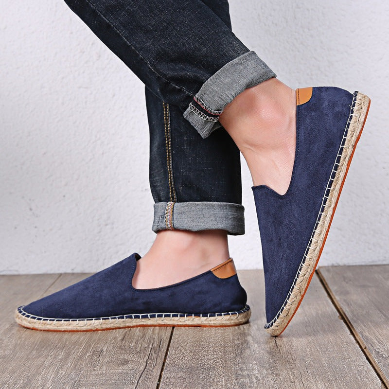 Marlon suede espadrille shoes - Blue detail