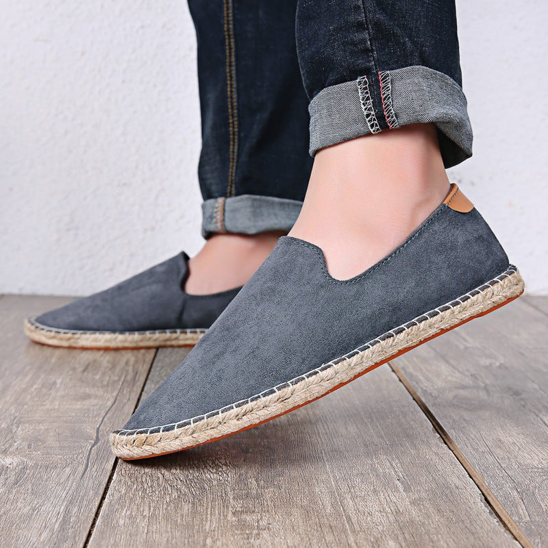 Marlon suede espadrille shoes - Gray detail