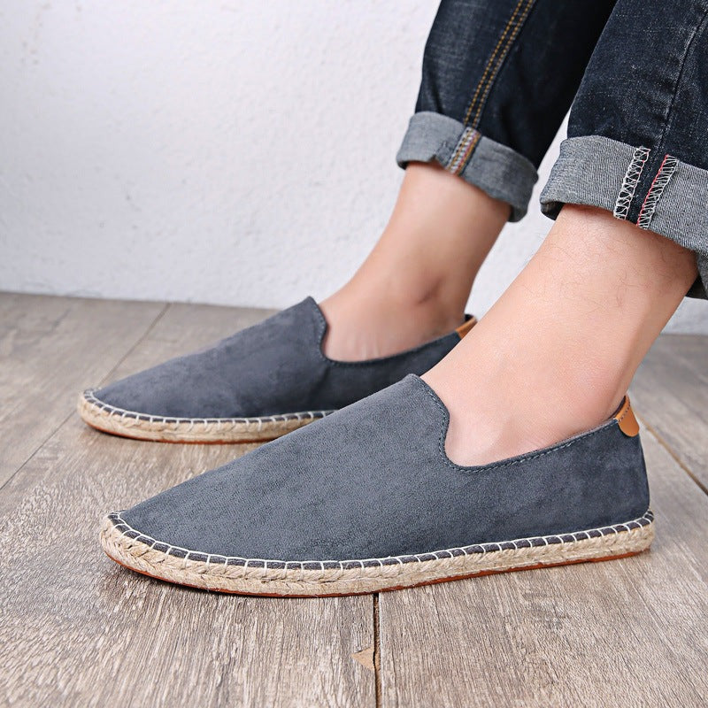 Marlon suede espadrille shoes - Gray detail