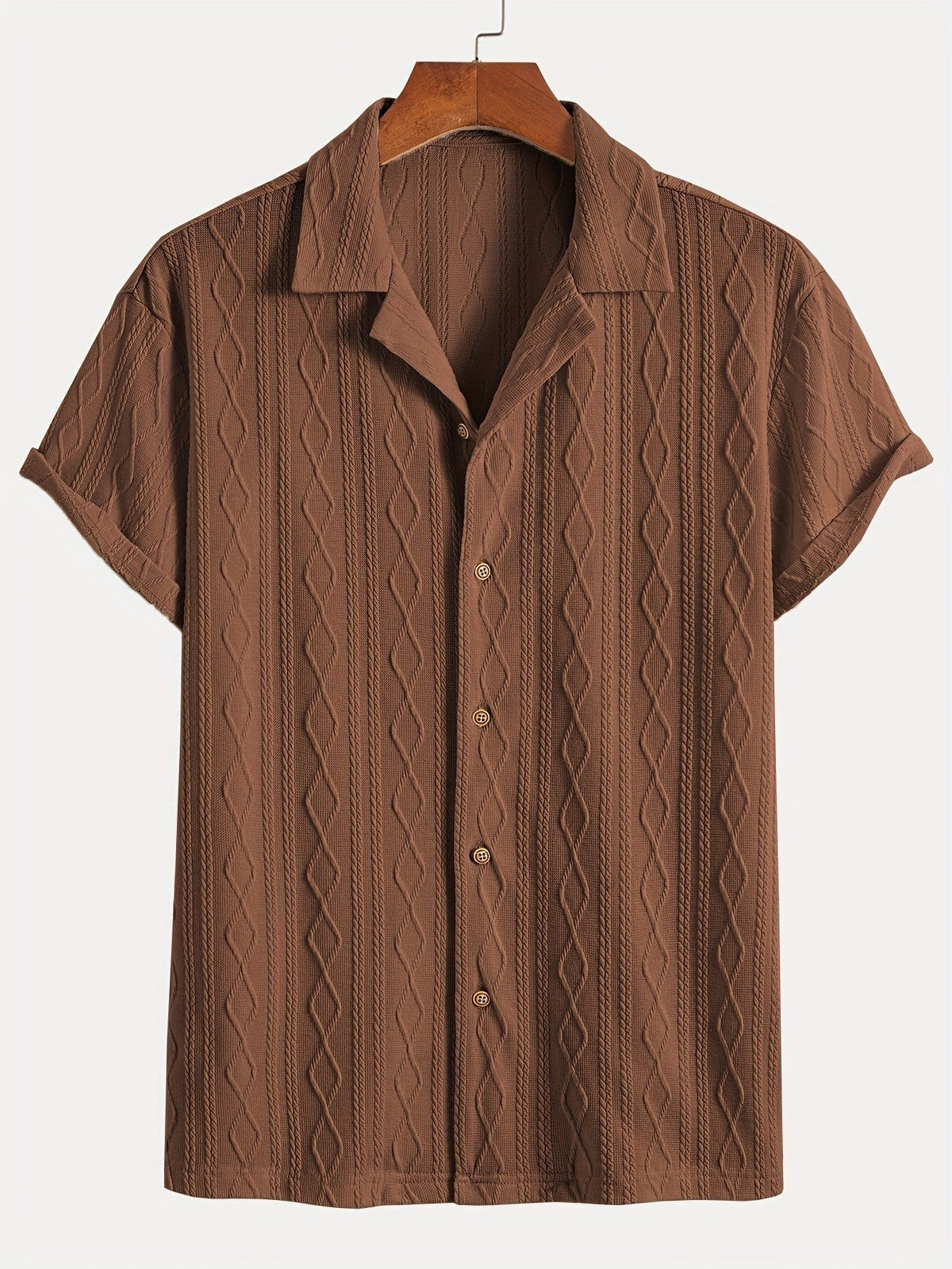 Marlon summer button up shirt - Brown