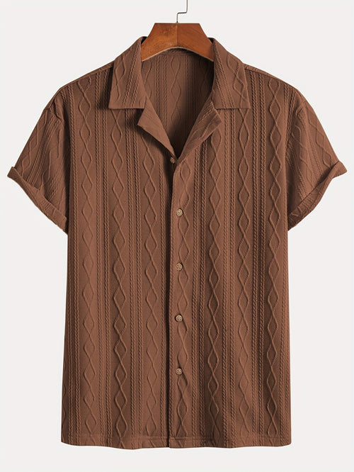 Marlon summer button up shirt - Brown