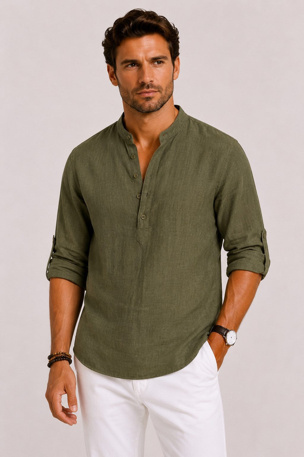 Marlon shirt - Olive Green