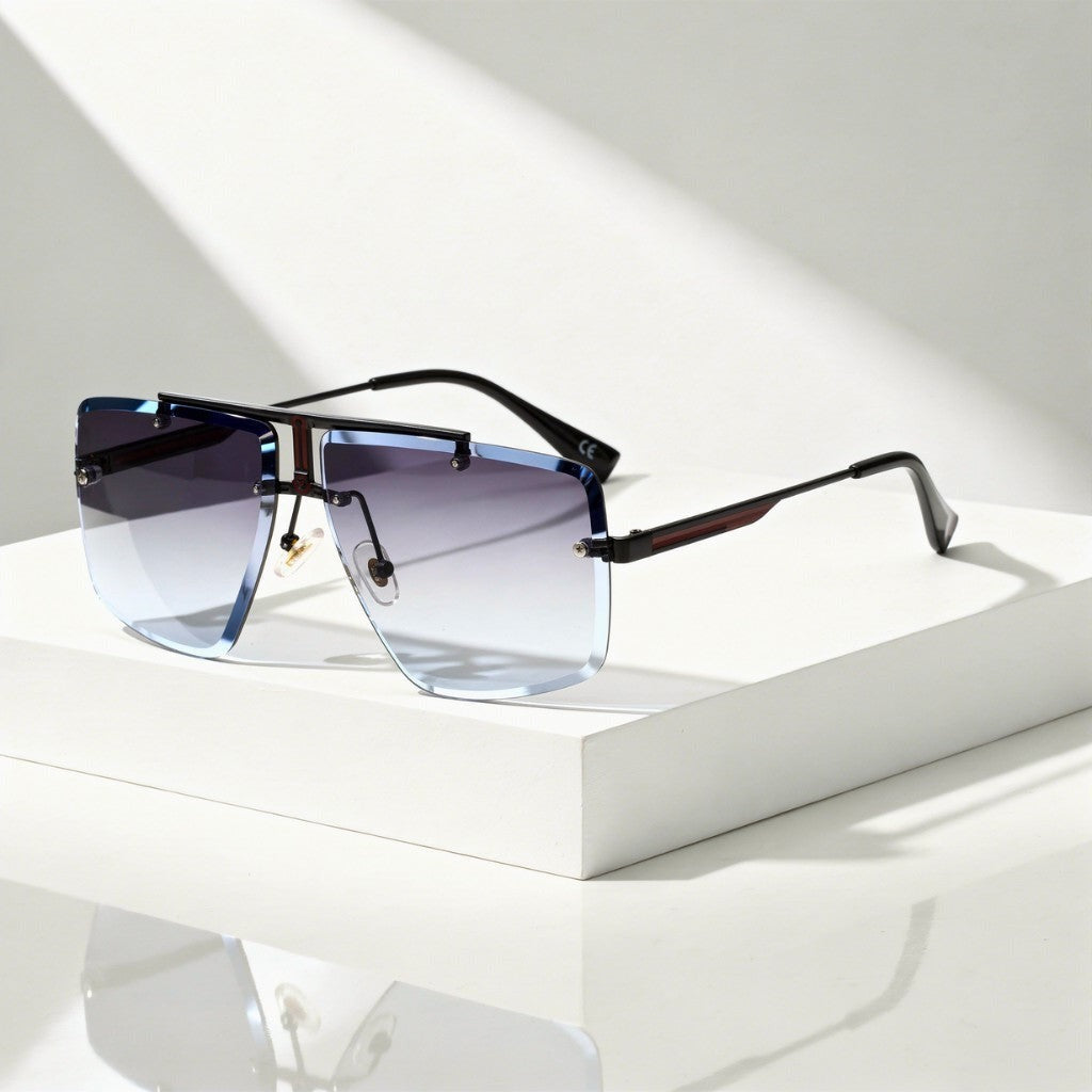 Marlon rimless sunglasses - Red