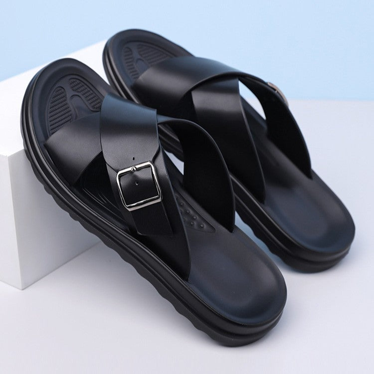 Marlon slide sandals - detail