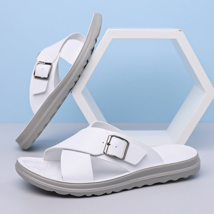 Marlon slide sandals - detail