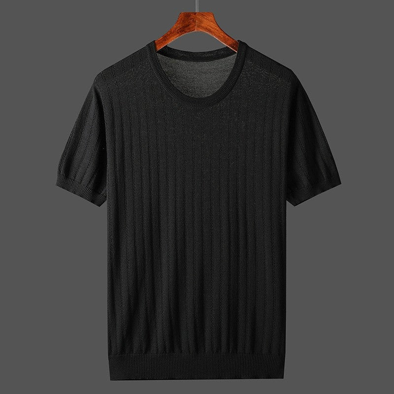 Marlon knit t shirt - Black