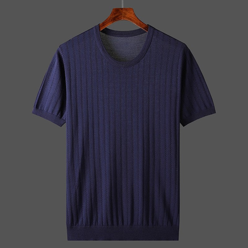 Marlon knit t shirt - Navy