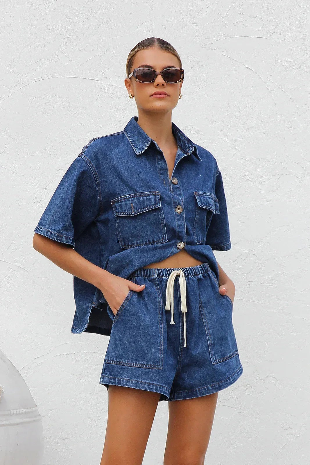 Mia denim set - Blue