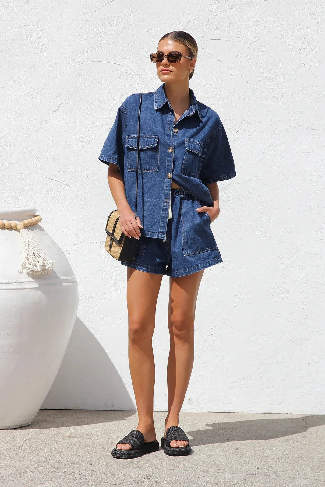 Mia denim set - Blue