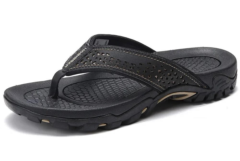 Miles arch support flip flops - Black