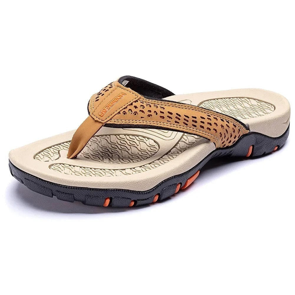 Miles arch support flip flops - Khaki