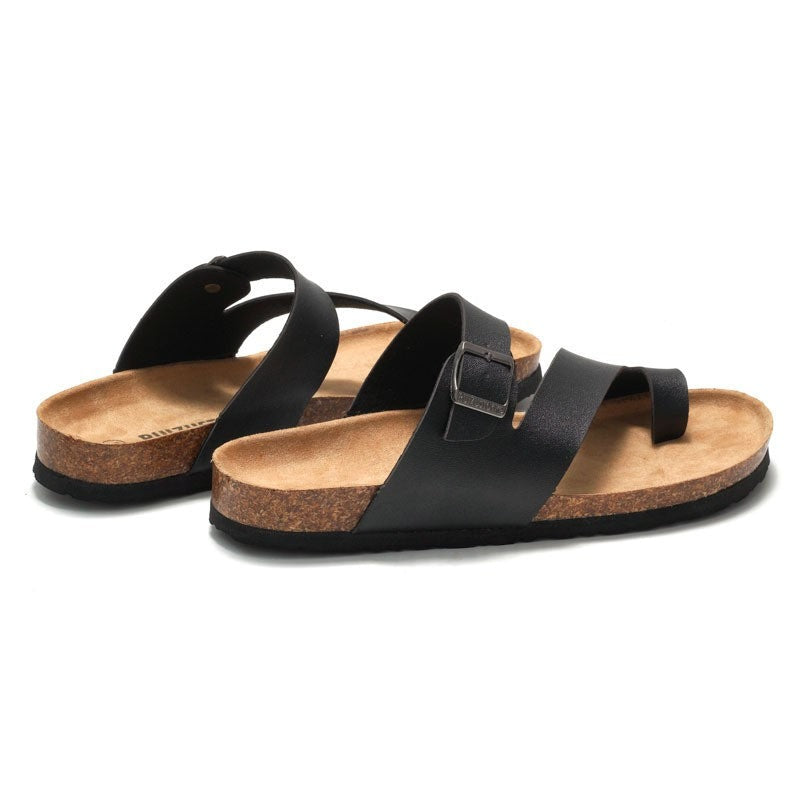 Milo cork thong sandals - Black