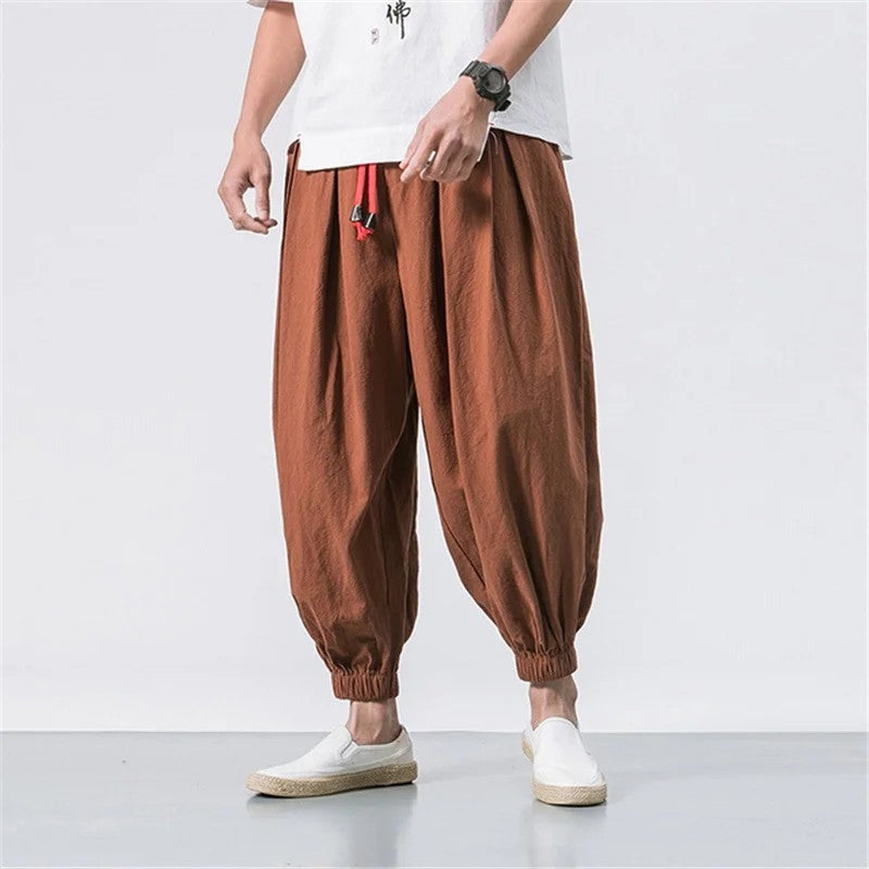 Milo linen pants - Brown
